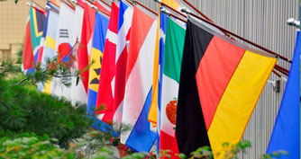 flags representing various nations