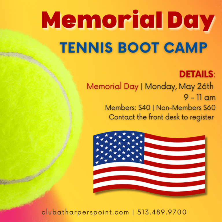Memorial Day Tennis Boot Camp